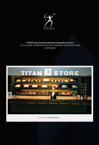 TITAN Professional Barber Scissors – Japan 440C Steel Hair Cutting & Thinning Shears | 5.0/5.5/6.0/6.5 Inch Hairdressing Tools