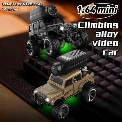1:64 Mini RC Car with Camera – 2.4G Remote Control Racing Stunt Car with WiFi App Control for Kids