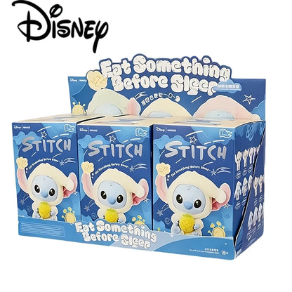Stitch “Eat Something Before Sleep” Series Blind Box Plush Doll Pendant – Cute Ornament Mystery Box Surprise Toy Gift