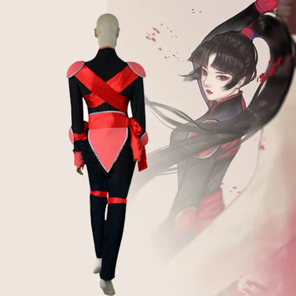 Inuyasha Sango Cosplay Costume for Women – Black & Red Jumpsuit Outfit