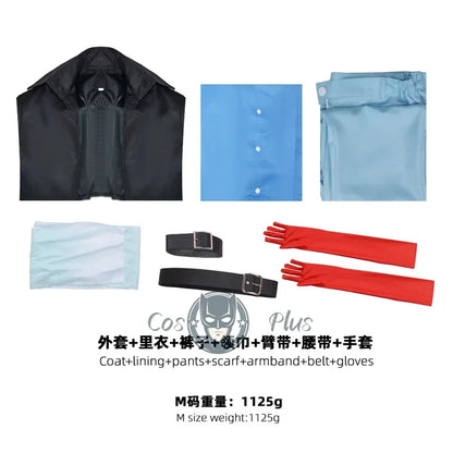 One Piece Sabo Cosplay Costume – Men’s Anime Uniform Set with Cloak, Coat, Vest, Shirt, Pants & Hat for Halloween Party Outfit