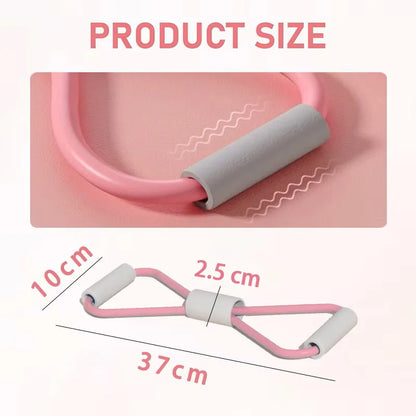8-Shaped Yoga Resistance Bands – Elastic Exercise Puller & Chest Expander for Bodybuilding, Home Gym Fitness & Full Body Training
