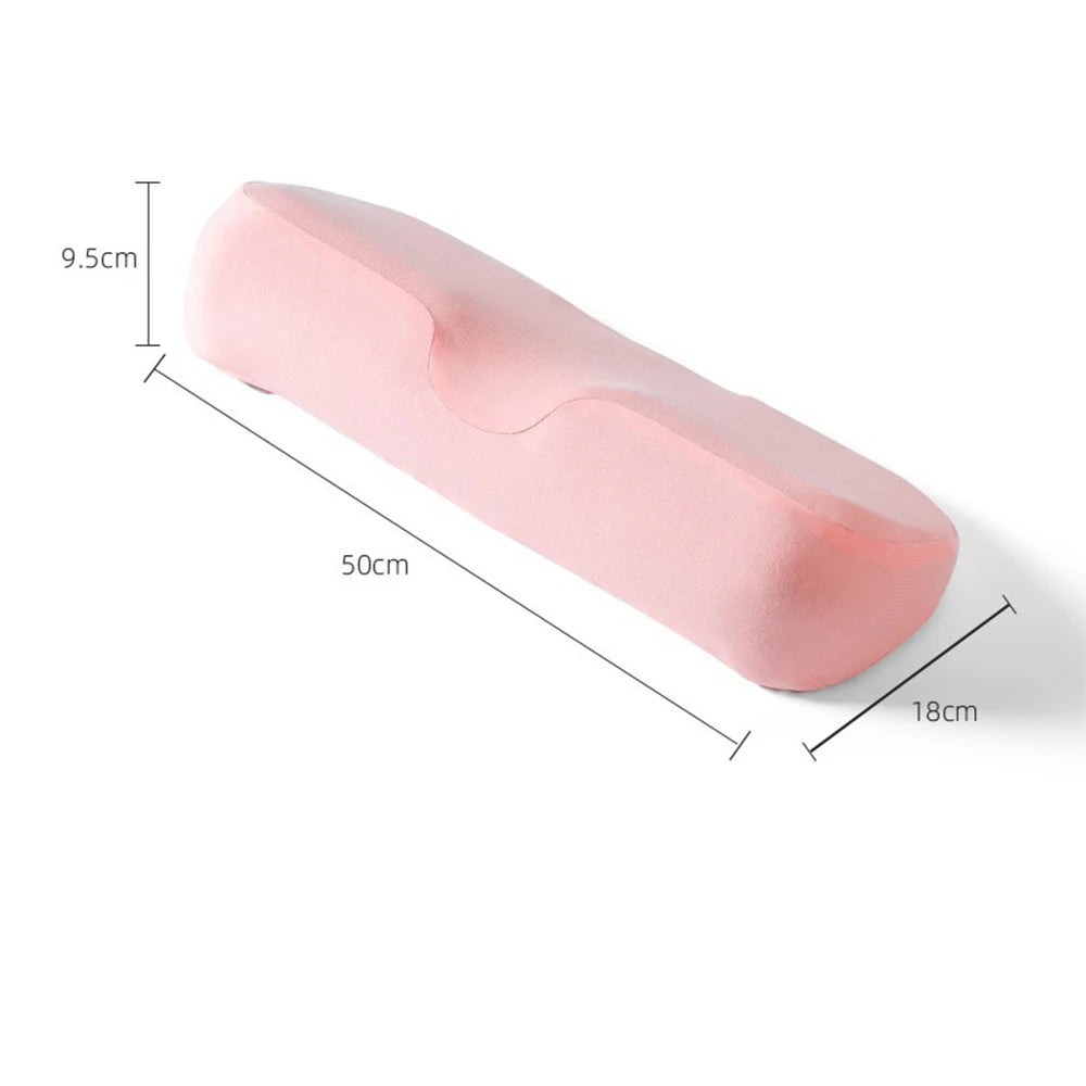 Almohada cervical de espuma viscoelástica – Almohada ergonómica contorneada para soporte de cuello, almohada ortopédica para dormir para quienes duermen de lado, boca arriba y boca abajo, cojín de cama para alivio de presión