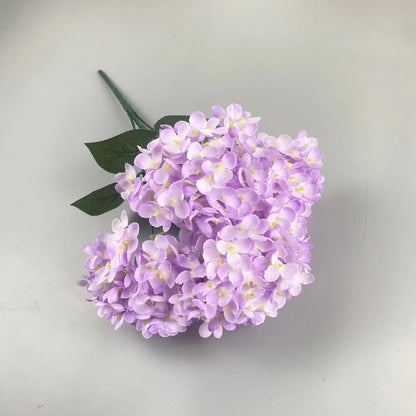Bouquet d'Hortensias Artificiels à 5 Têtes – Fleurs Artificielles en Soie pour Décoration de Mariage, Arrangements de Fête, Décoration de Salon & Accessoires Floraux pour la Maison