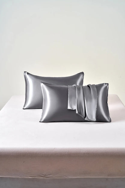 Satin Pillowcase Set of 2 – Soft Cooling Pillow Covers for Hair & Skin