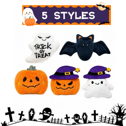 12-40PCS Halloween Mini Plush Keychains Bulk, Cute Ghost Stuffed Animal Charms, Trick or Treat Goodie Bag Fillers, Halloween Party Favors, Gifts and Kids Accessories
