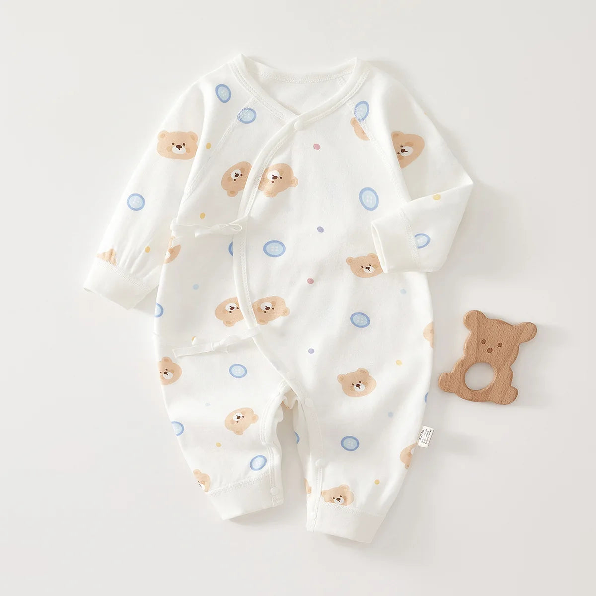 AYNIGIELL Mono de bebé recién nacido – Pelele suave de cuatro estaciones para bebés y niñas (0-6 meses)
