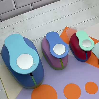 Perforadora circular – Herramienta ajustable para perforar papel con círculos de 1,5 cm a 7,5 cm para álbumes de recortes, manualidades, creación de tarjetas y proyectos de papelería