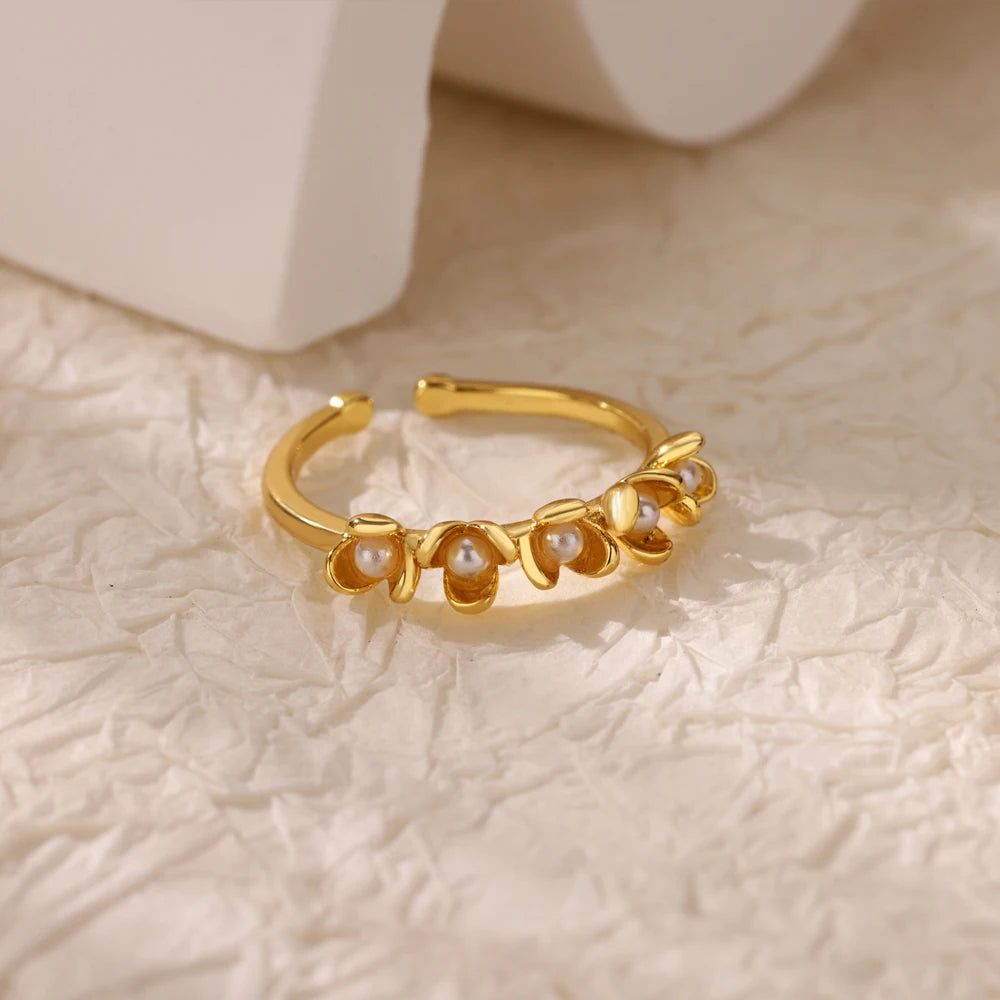 Anillo de circonita de acero inoxidable ajustable con diseño de ojo turco – Anillo de boda geométrico de color dorado para mujer | Regalo de joyería de lujo de moda
