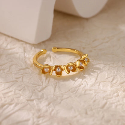 Anillo de circonita de acero inoxidable ajustable con diseño de ojo turco – Anillo de boda geométrico de color dorado para mujer | Regalo de joyería de lujo de moda