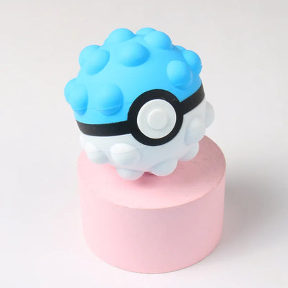 Pokémon Decompression Toys – 6 Styles Cute Poké Ball Pinching Slow Rebound Stress Relief Portable Toys for Kids Gift