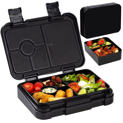 Fiambrera Bento para niños – Recipiente de comida portátil a prueba de fugas para la escuela, viajes y picnics, fiambrera para estudiantes apta para microondas para frutas, aperitivos y comidas