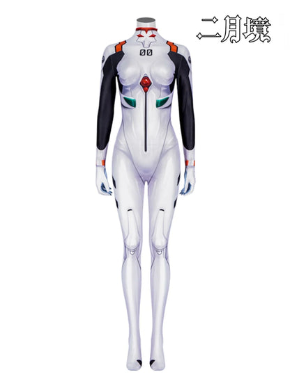 Ayanami Rei Cosplay Costume – Neon Genesis Evangelion Game Uniform (Unisex Outfit for Halloween, Carnival & Party Props)