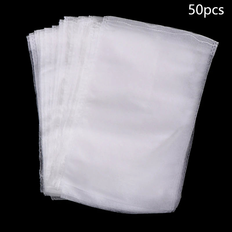 50 sacs de protection pour fruits de vigne – Filets de protection anti-oiseaux pour raisins, plantes de jardin, contrôle des nuisibles, protection des arbres fruitiers et fournitures de jardinage agricole