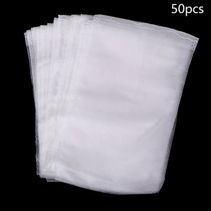 50 sacs de protection pour fruits de vigne – Filets de protection anti-oiseaux pour raisins, plantes de jardin, contrôle des nuisibles, protection des arbres fruitiers et fournitures de jardinage agricole