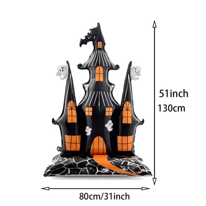 Halloween Tablecloth, Haunted House Pumpkin and Spider Web Table Cover, Spooky Dining Table Decor, Halloween Party Supplies, Indoor Home Kitchen Decoration
