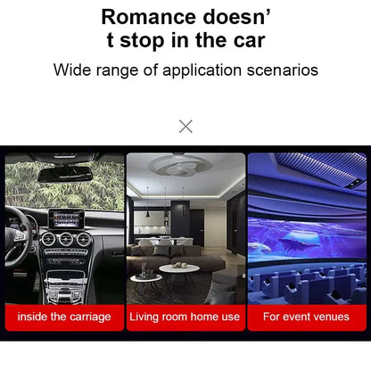 Lámpara proyector USB LED de cielo estrellado y galaxia – Luz nocturna de Saturno para coche, habitación y decoración de techo