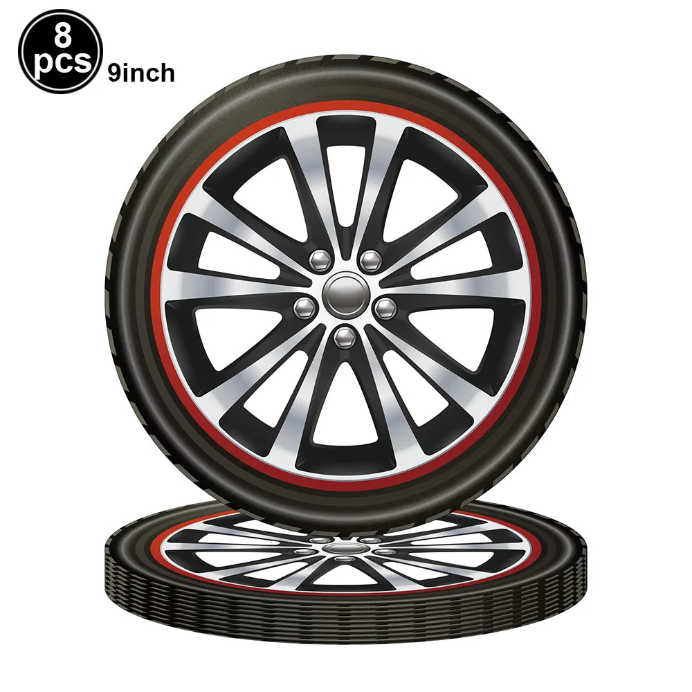 Racing Car Birthday Party Decorations – Race Car, Tire Wheel, Traffic Cone & Checkered Balloons for Kids' Racing-Themed Parties
