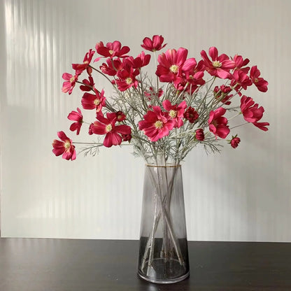 1 Gerbe de 60cm de Fleurs Artificielles Camomille Marguerite – Fausse Fleur en Soie Blanche pour Décoration de Mariage, Décoration de Table, Arrangements de Fête & Bouquets DIY