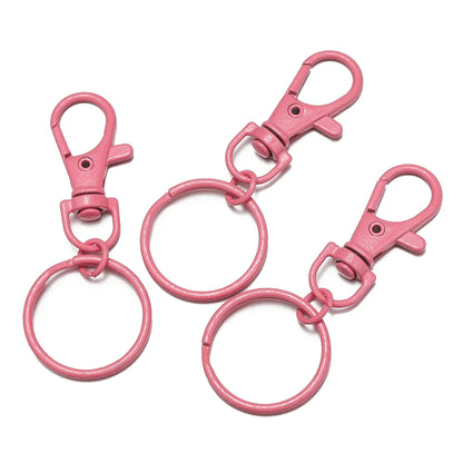 5–10 Piece Multicolor Keyring Lobster Clasp Hooks with Adjustable Buckles – DIY Keychain, Bag Charm, Doll & Jewelry Making Accessories