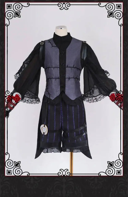 Identity V Psychologist Emily (Everlasting Night Patient) Cosplay Costume – Halloween Party Outfit Series Game Dress Suit for Roleplay & Convention Events