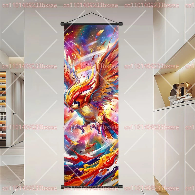 Póster HD de desplazamiento de pared de anime de Pokémon – Dragonite, Gengar, Pikachu, Charizard y legendarios