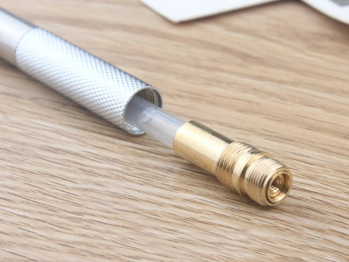 Portaminas Completamente Metálico de 0.3/0.5/0.7/0.9/1.3/2.0/3.0 mm – Lápiz de Dibujo Técnico Automático con Minas para Dibujo, Boceto, Pintura, Suministros de Oficina y Escolares