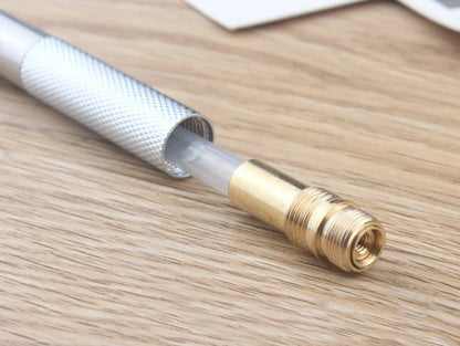 Portaminas Completamente Metálico de 0.3/0.5/0.7/0.9/1.3/2.0/3.0 mm – Lápiz de Dibujo Técnico Automático con Minas para Dibujo, Boceto, Pintura, Suministros de Oficina y Escolares