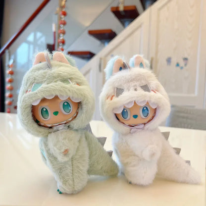 Labubu Doll Clothes Set – 17cm Dinosaur Outfit Accessories for V1 & V3 Figures