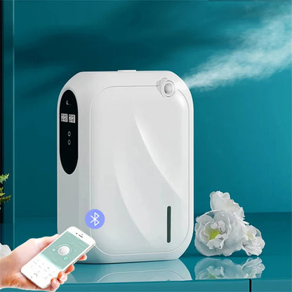 Diffuseur d'arômes – Machine à parfum couvrant 200 m³, diffuseur de parfum intelligent avec contrôle via application Bluetooth, distributeur d'huiles essentielles pour la maison, le bureau et la purification de l'air intérieur