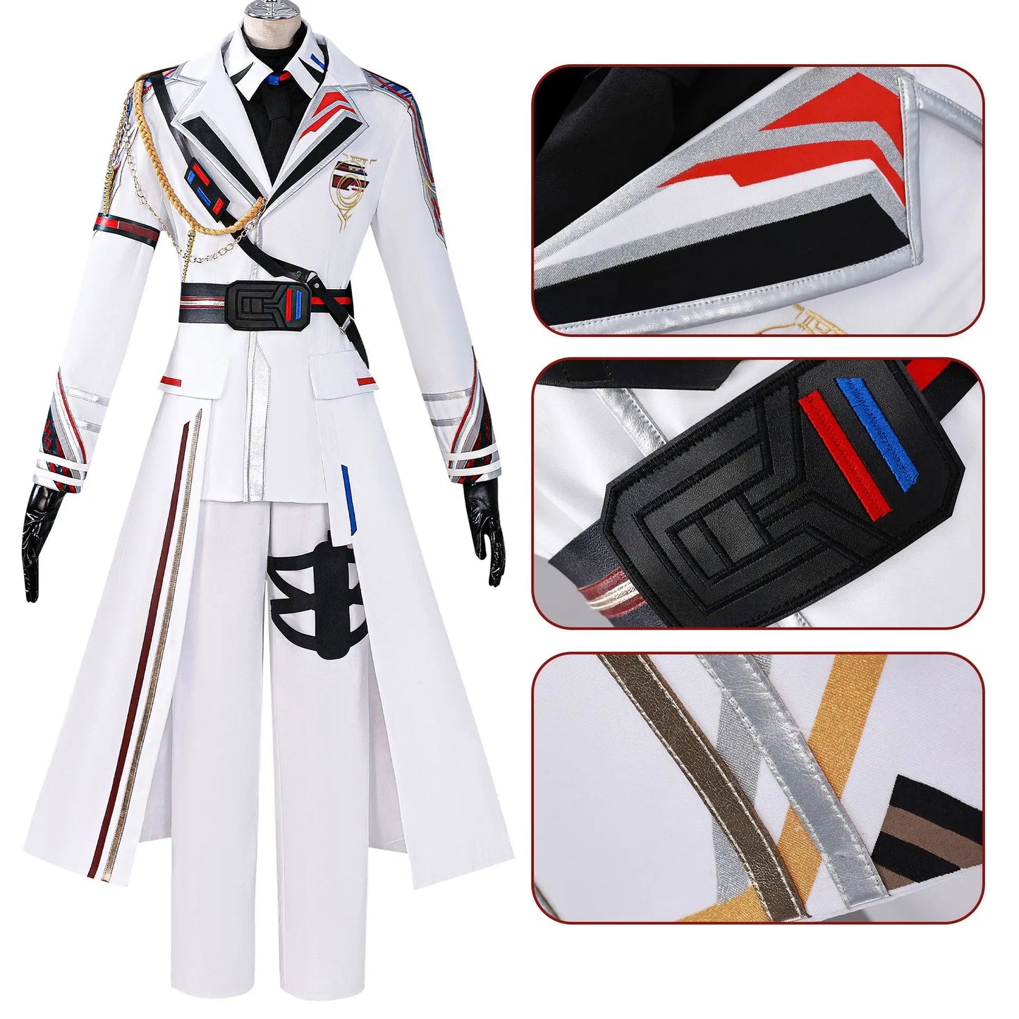 Love and Deepspace Caleb Inspired Cosplay Costume – Farspace Colonel Female Uniform Outfit for Women Halloween, Carnival & Party Roleplay