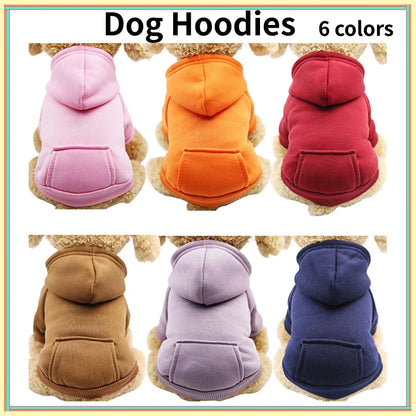 Winter Dog Hoodie Jacket – Warm Sweatshirt Coat for Small & Medium Dogs, Cozy Puppy Clothes for Chihuahuas, Bulldogs & Autumn Wear