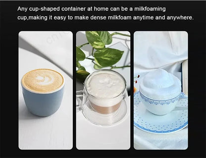 Mousseur à Lait Électrique Portatif – Fouet à Café & Batteur à Œufs pour Lattes, Matcha & Crèmes