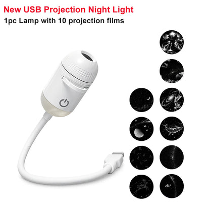 Lámpara proyector USB LED de cielo estrellado y galaxia – Luz nocturna de Saturno para coche, habitación y decoración de techo