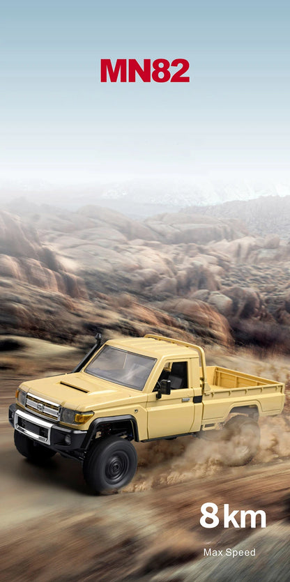 ZWN MN82 Camion Tout-Terrain RC 4x4 LC79 à l'Échelle 1:12 avec Lumières LED, Modèle de Simulation Complet pour Enfants et Adultes