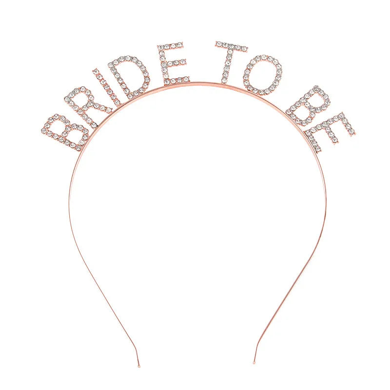 BRIDE Crystal Headband – Bridal Hair Accessory for Weddings, Bachelorette Parties & Bridesmaids