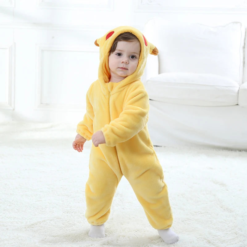 Nemo Baby Romper Onesie – Cute Hooded Cartoon Pajamas & Cosplay Costume for Newborn Boys & Girls