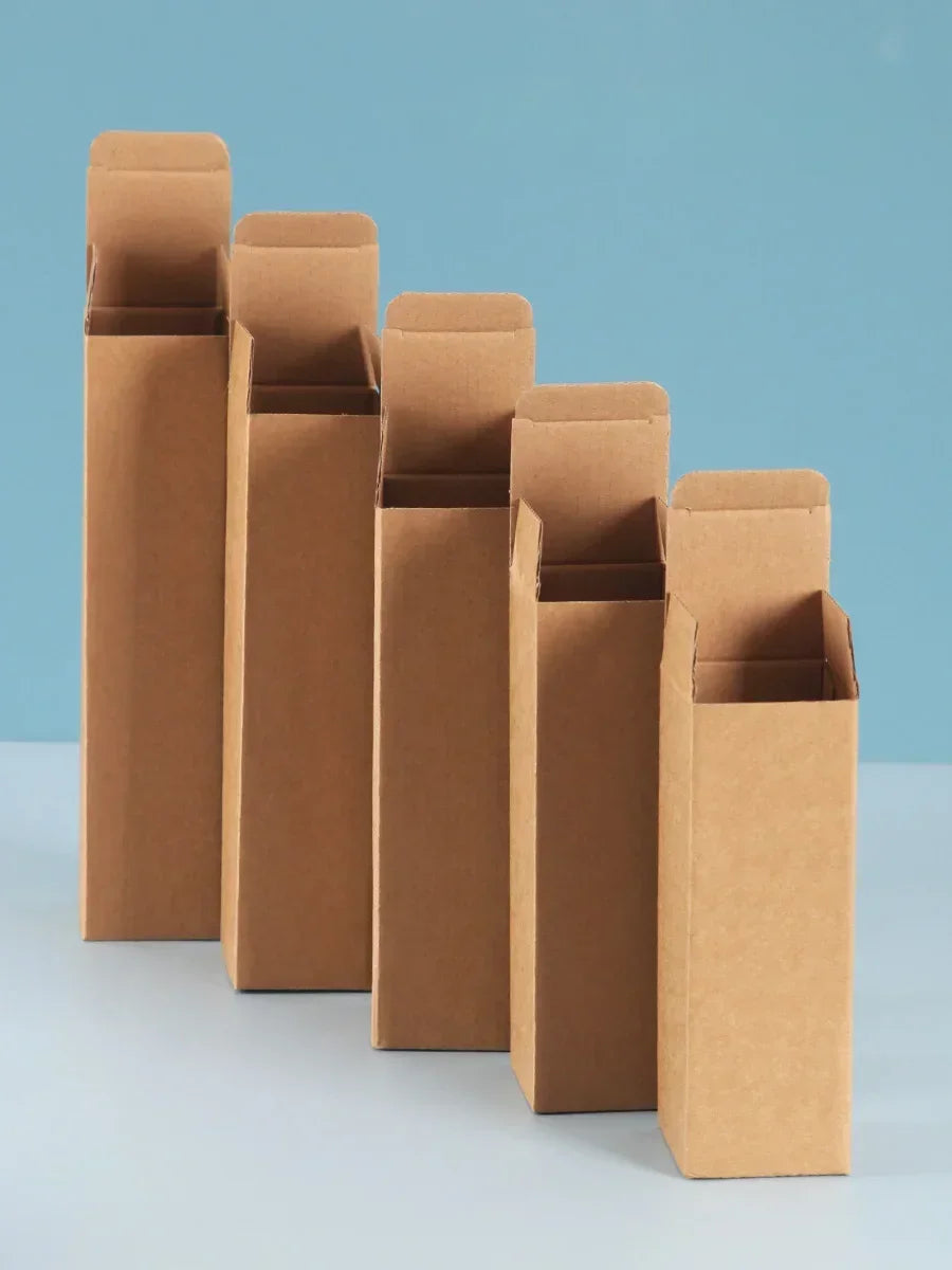 20PCS Corrugated Cardboard Shipping Boxes – Rectangular Paper Packaging Boxes for Gifts, Mailers & Storage