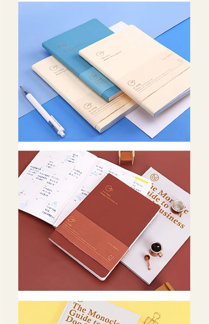 Kinbor Undated Weekly Planner – Portable Daily, Monthly & Schedule Journal Notebook