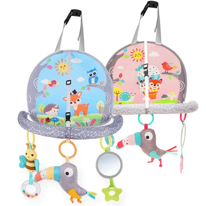 Juguete Colgante para Asiento de Bebé – Sonajero Colgante para Centro de Actividades Infantiles, Juguete Sensorial para Cochecito y Cuna para el Desarrollo Temprano, Juguete para Patadas para Bebés, Regalo para Niños Pequeños y Recién Nacidos