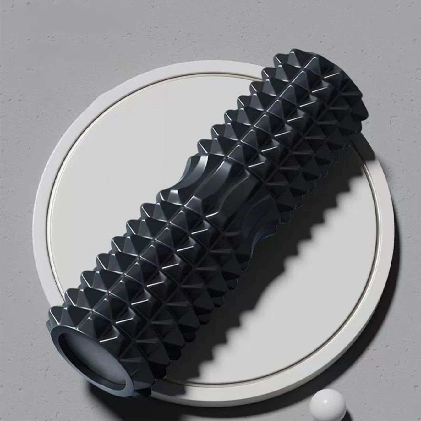 Rodillo de espuma para yoga de 45 cm – Rodillo masajeador muscular para pilates, estiramientos, recuperación física, entrenamiento de gimnasio y equipo de ejercicio de yoga