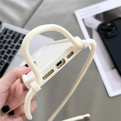 Funda Cruzada para Teléfono con Cordón Ajustable – Cubierta Protectora Suave para iPhone 17, 16, 16E, 15, 14, 13, 12, 11, X, XS, 8 Plus y SE 2022, Funda para Teléfono de Hombro con Manos Libres