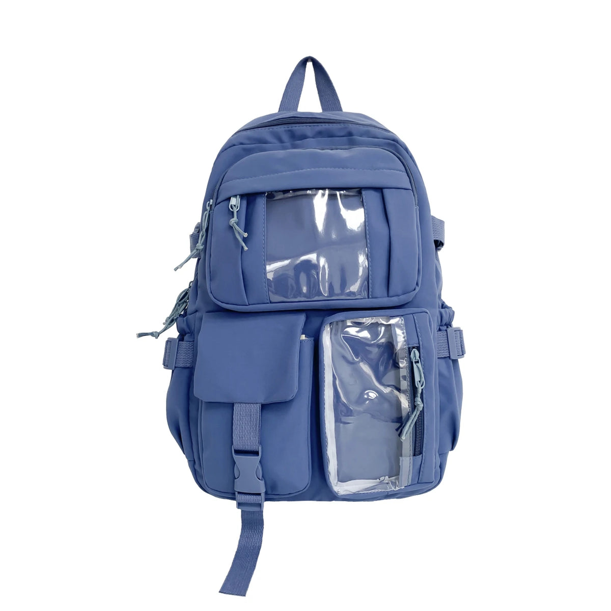 Cute Nylon Backpack for Girls & Women – Multi-Pocket Student School Bag, Lightweight Casual Backpack for Students, Travel & Daily Use
