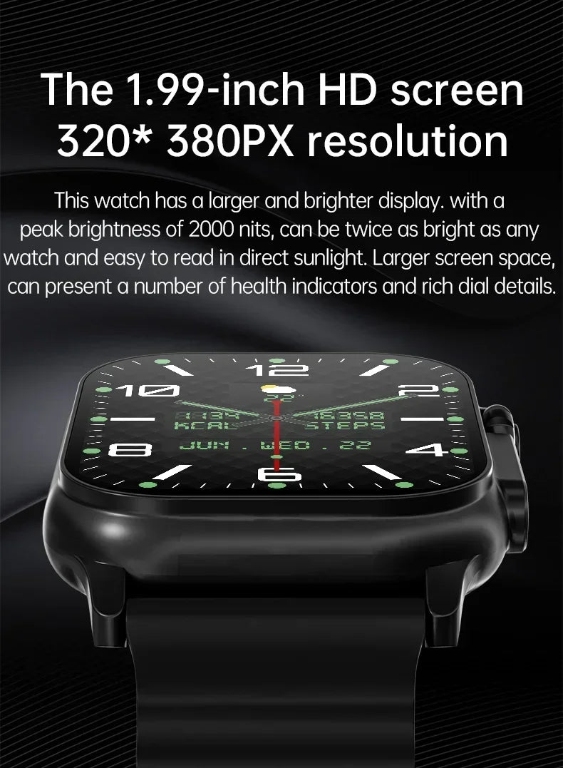 Smartwatch Men 49mm Series 8 Ultra 2.3" AMOLED NFC GPS Waterproof (2025)