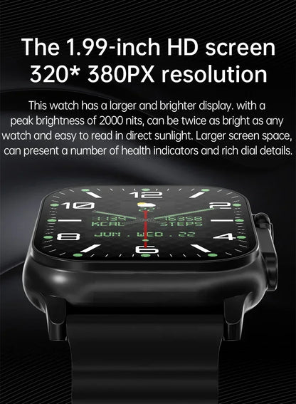 Smartwatch Men 49mm Series 8 Ultra 2.3" AMOLED NFC GPS Waterproof (2025)