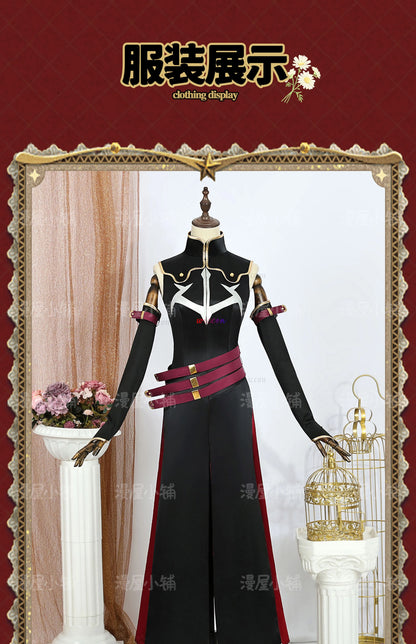 Code Geass C.C. Cosplay Costume – Black Queen Witch Uniform with Wig (Halloween Party Dress)