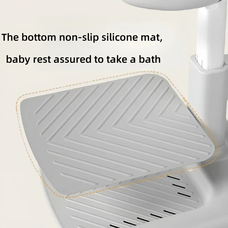 Soporte Ajustable para Bañera de Bebé – Mesa Plegable Antideslizante para Baño de Niños para Uso Doméstico