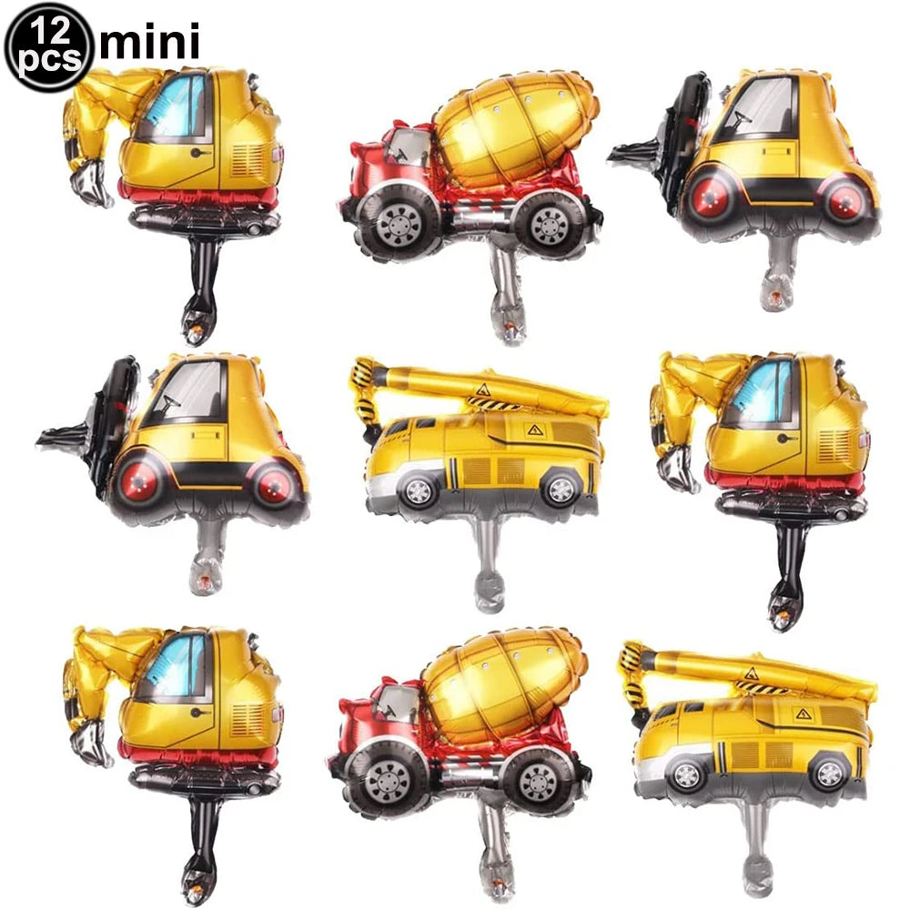 Construction Truck Slap Bracelets – Kids' Engineering-Themed Wristbands for Construction-Themed Birthday Parties, Party Favors & Goodie Bag Fillers