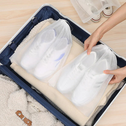 10PCS Shoe Storage Bags – Portable Non-Woven Closet Organizer with Waterproof Design, Travel Shoe & Clothing Storage Pouches