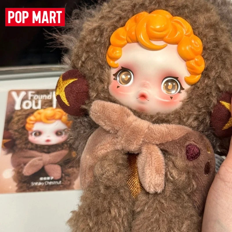 POP MART SKULLPANDA You Found Me! Pendentif Peluche Blind Box – Figurine de Collection en Vinyle, Cadeau Mignon d'Halloween et de Noël